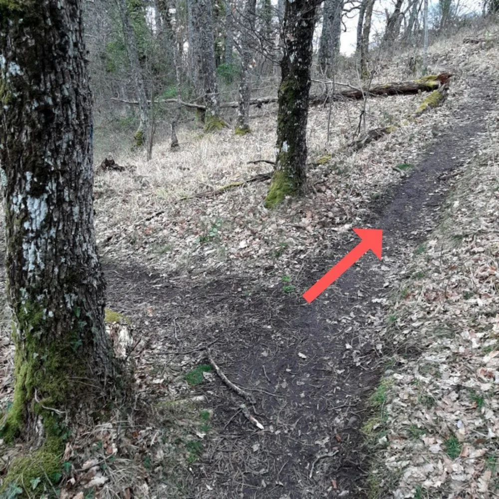 Deuxième croisement, prendre à droite