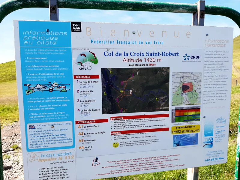 Panneau d'information Croix Saint-Robert